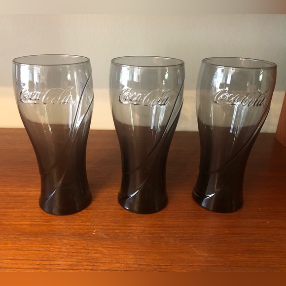 4 Coca Cola glasses - Gray - Picture 2 of 6
